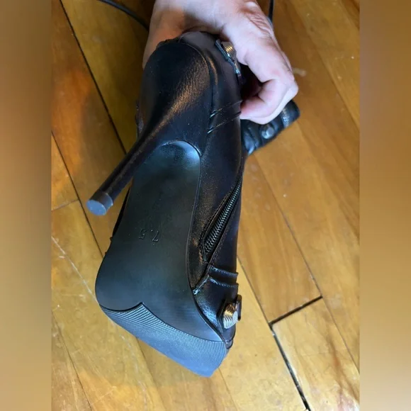 NIB Pointed Toe Stiletto Booties High Heels 7.5 NEW - Picture 6 of 8